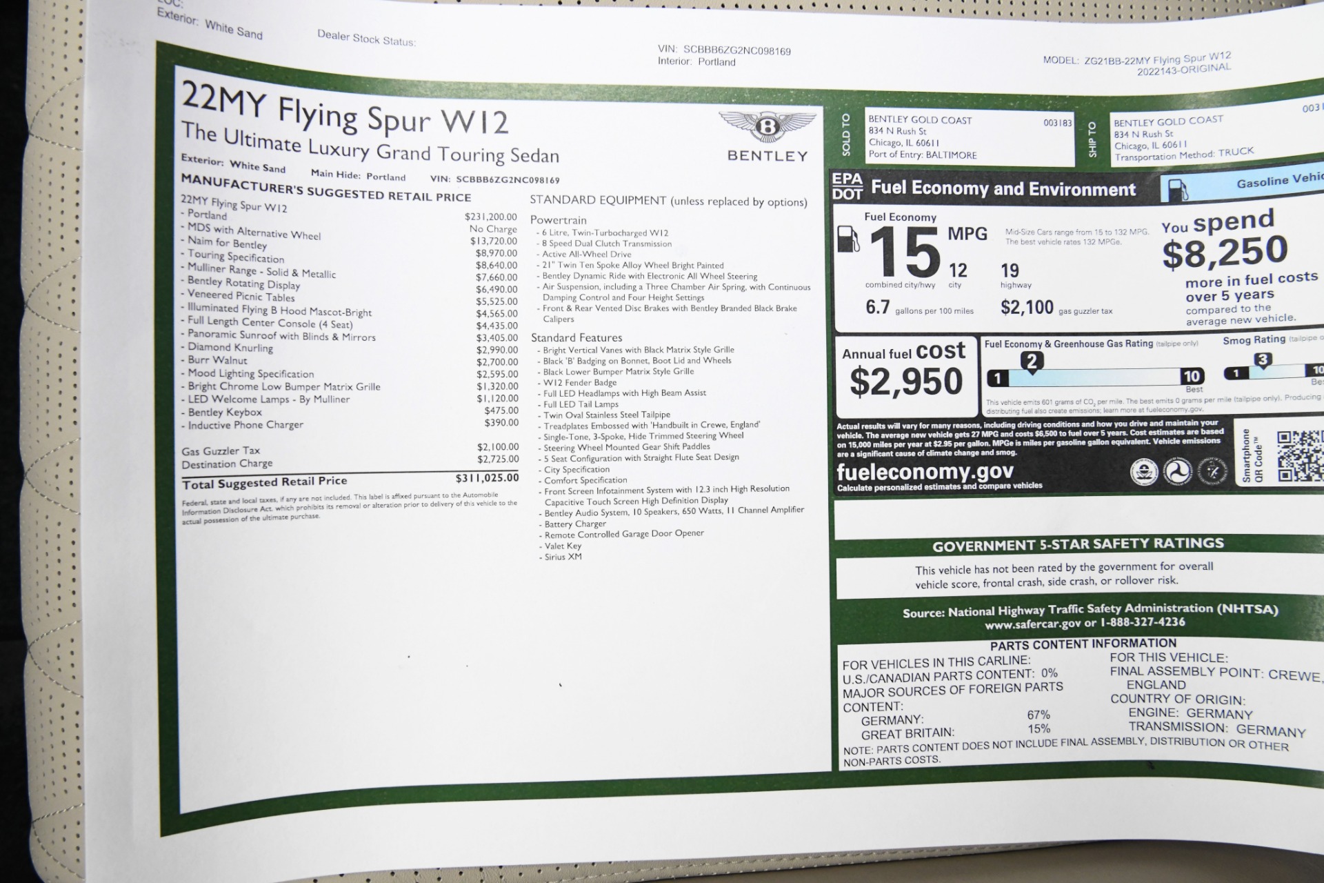 Used 2022 Bentley Flying Spur W12 | St. Petersburg, FL