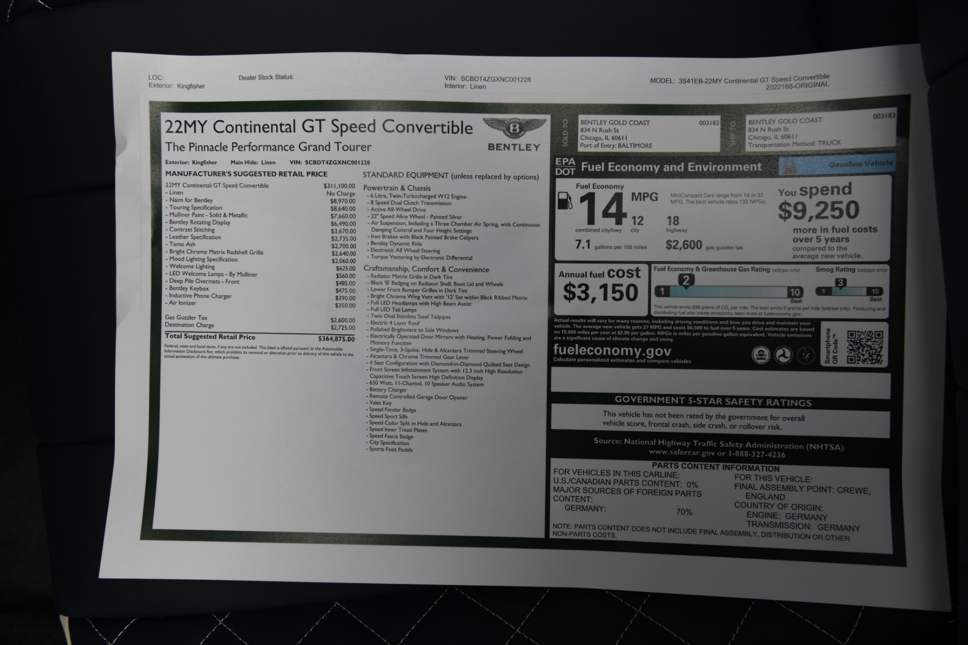 New 2022 Bentley continental GTC Convertible GTC Speed | St. Petersburg, FL