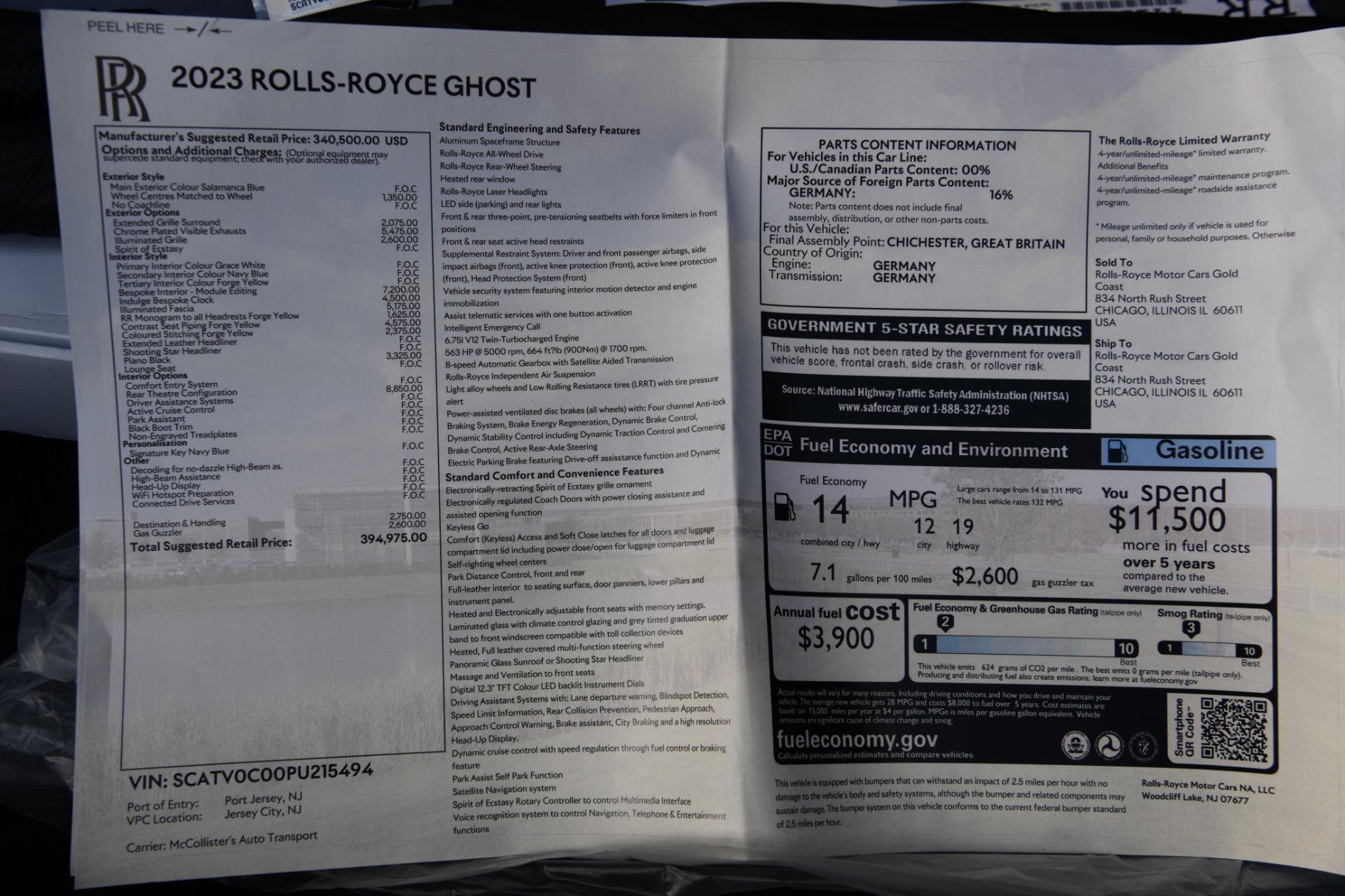 New 2023 Rolls-Royce Ghost | St. Petersburg, FL