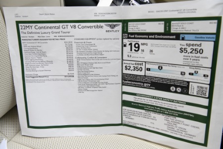 Used 2022 Bentley continental GTC Convertible GTC V8 | Chicago, IL