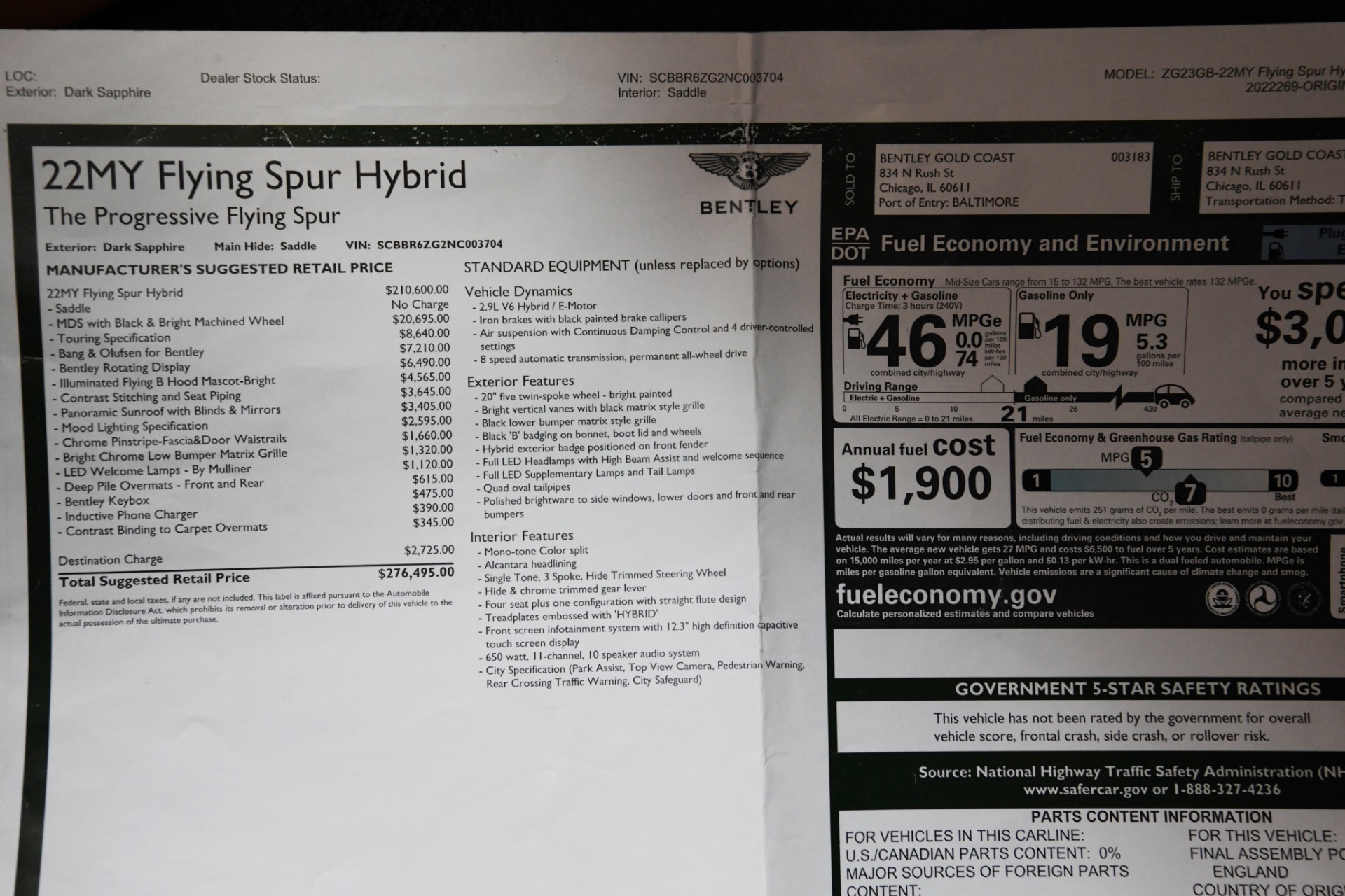 Used 2022 Bentley Flying Spur Hybrid | St. Petersburg, FL