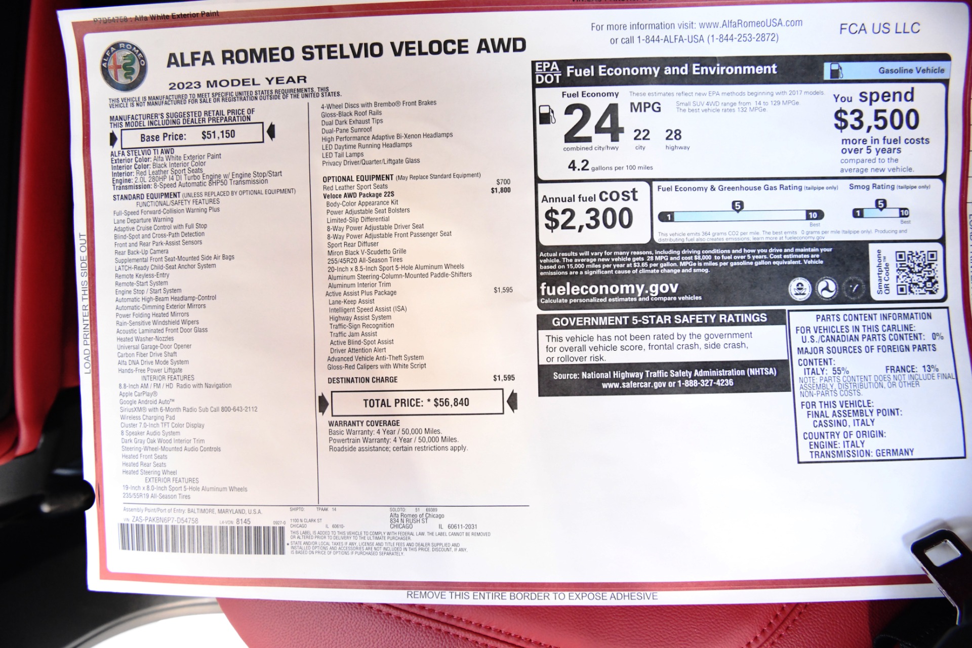 Used 2023 Alfa Romeo Stelvio Veloce | Chicago, IL