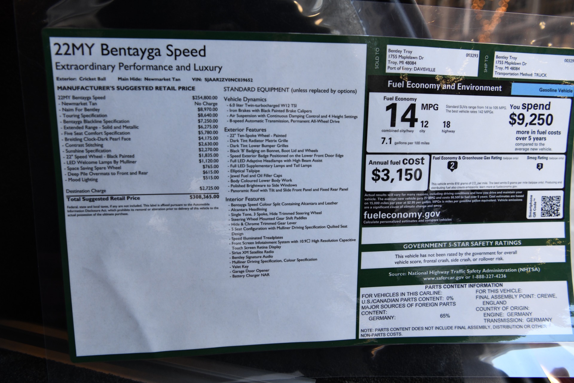 Used 2022 Bentley Bentayga Speed | Chicago, IL