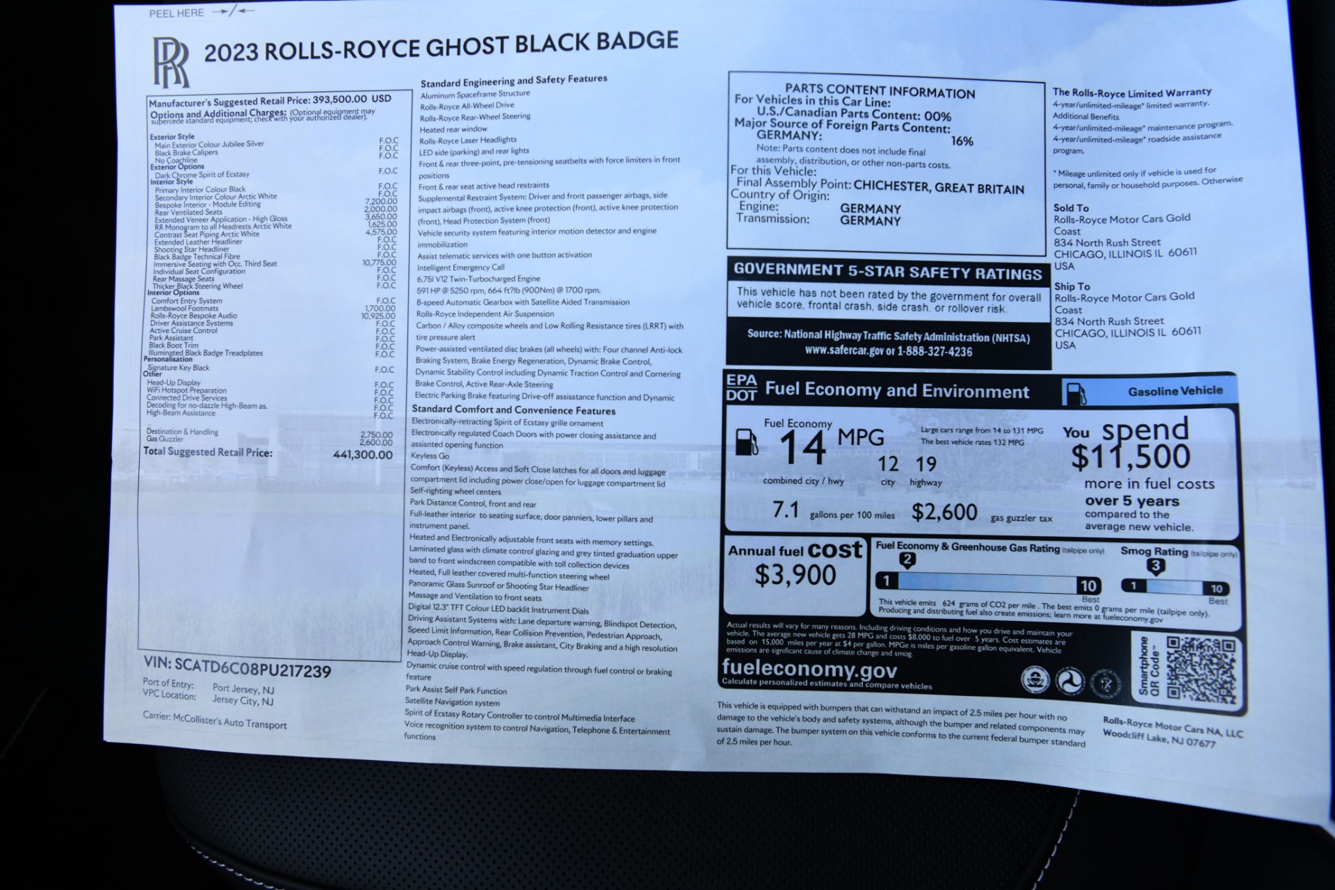 New 2023 Rolls-Royce Black Badge Ghost | St. Petersburg, FL