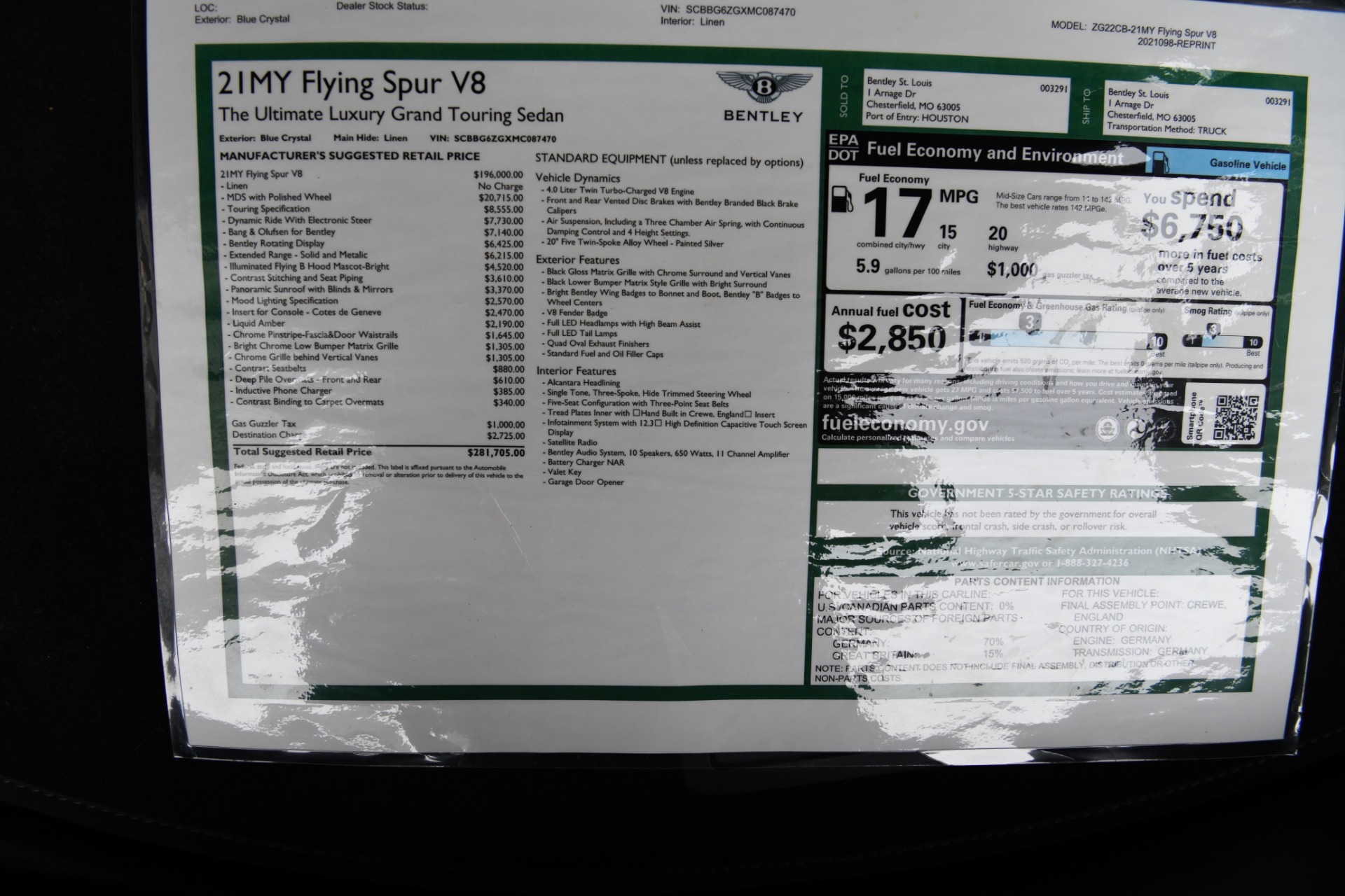 Used 2021 Bentley Flying Spur V8 | St. Petersburg, FL