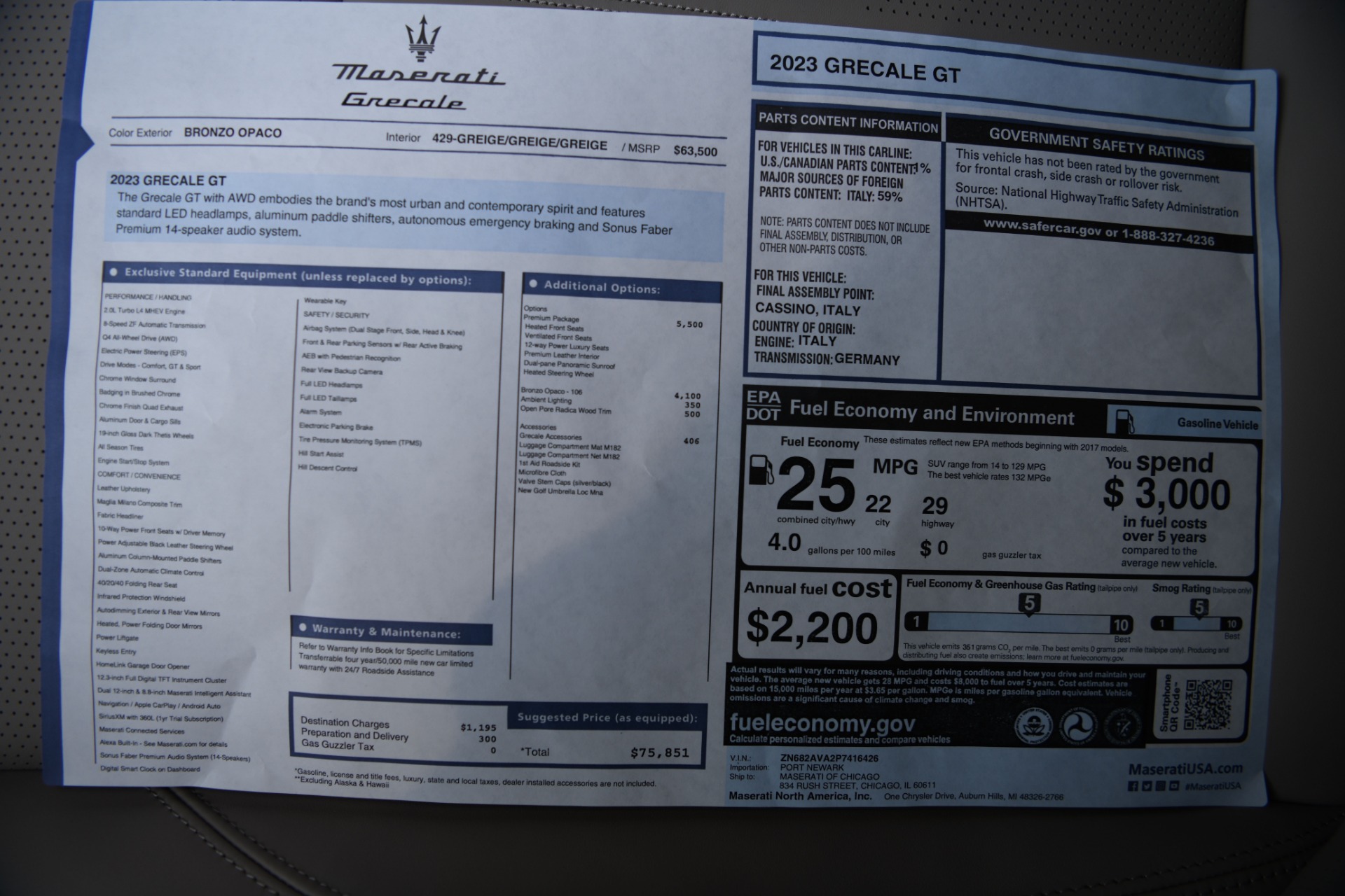 New 2023 Maserati Grecale GT | St. Petersburg, FL