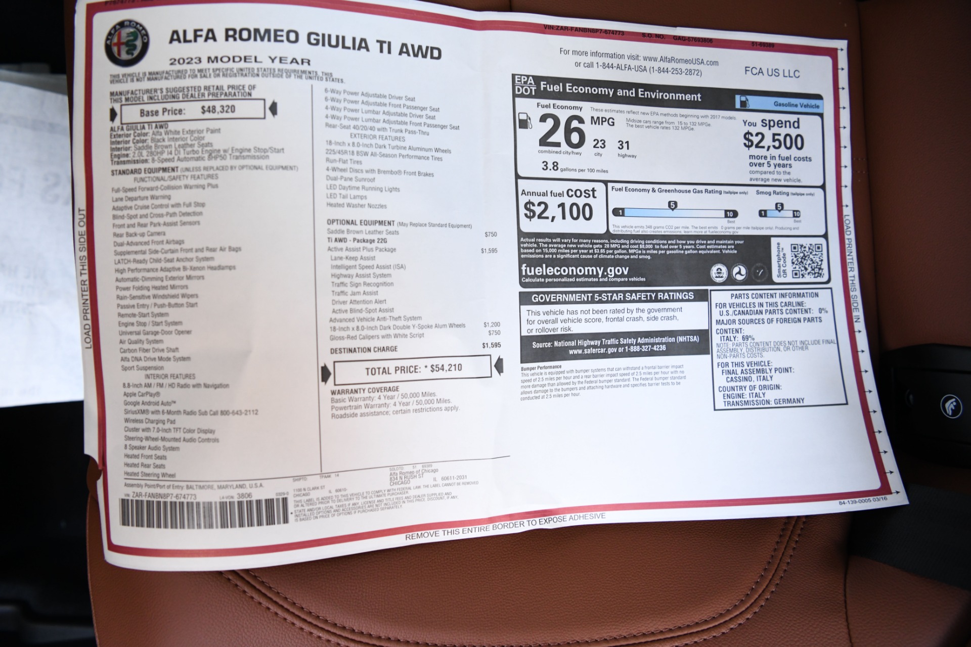 New 2023 Alfa Romeo Giulia Ti | St. Petersburg, FL