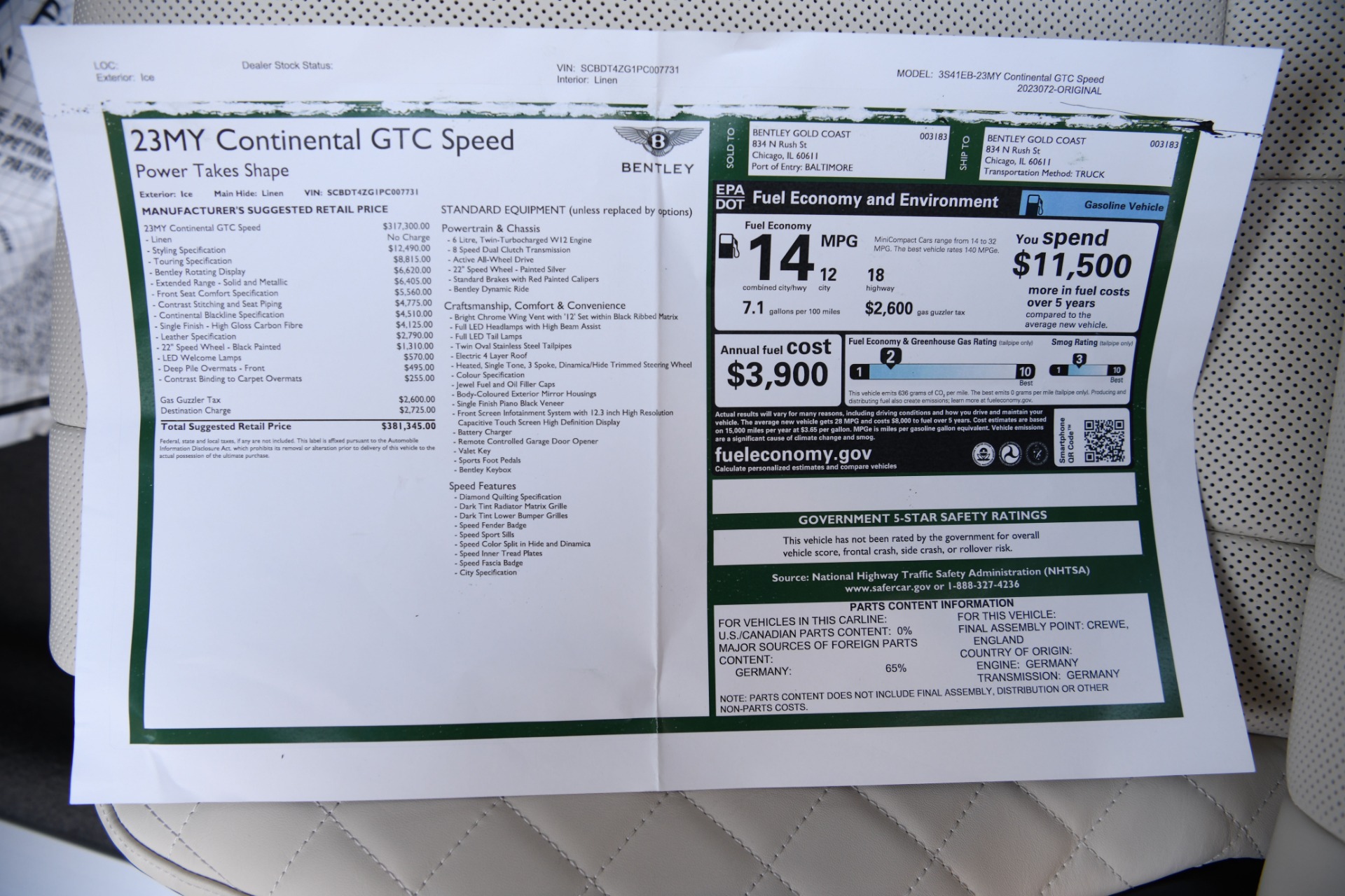 New 2023 Bentley Continental GTC Convertible GTC Speed | St. Petersburg, FL