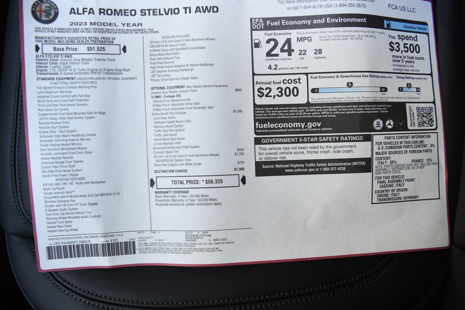 New 2023 Alfa Romeo Stelvio Ti | St. Petersburg, FL