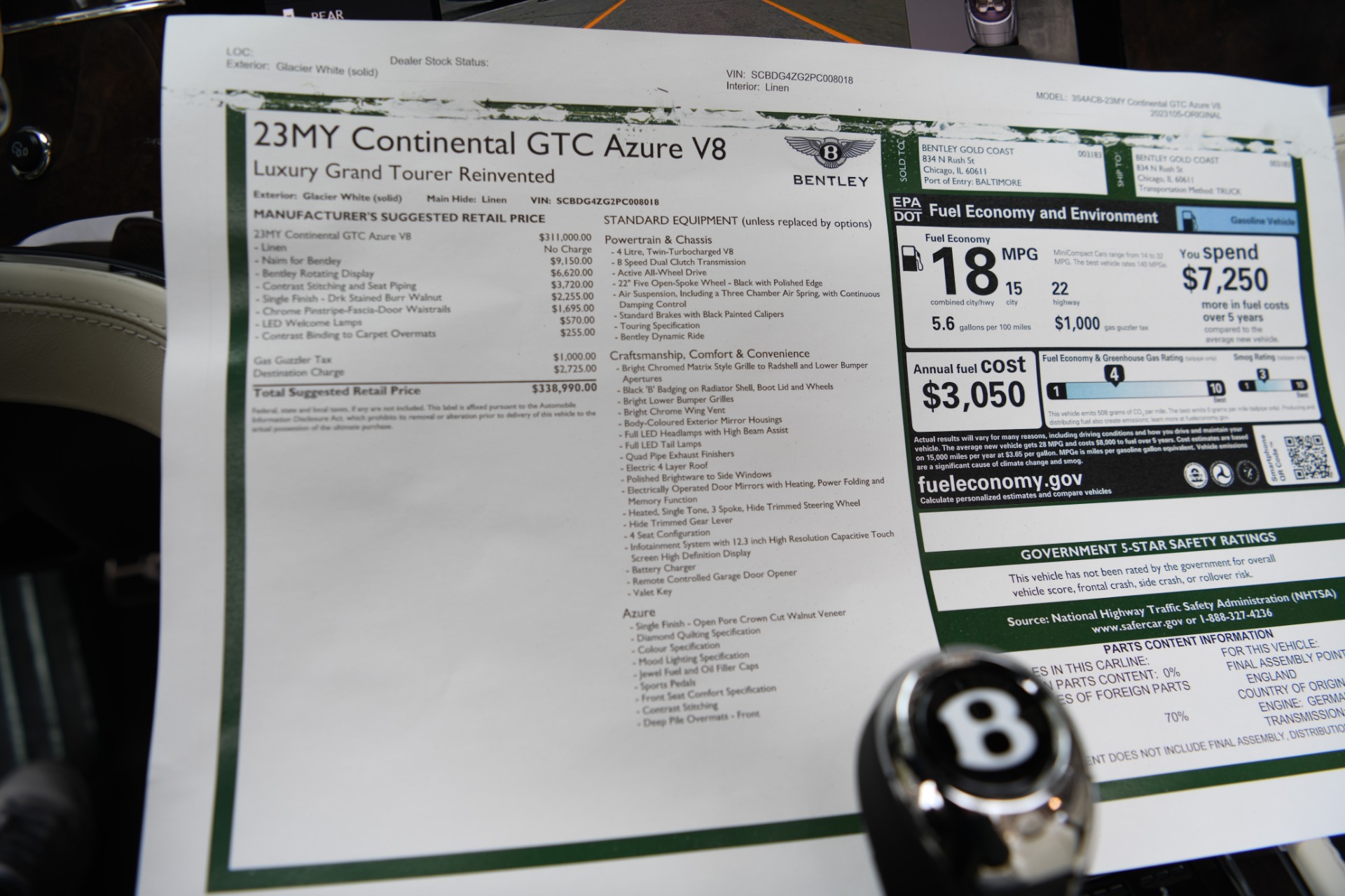 New 2023 Bentley Continental GTC Convertible GTC Azure V8 | St. Petersburg, FL