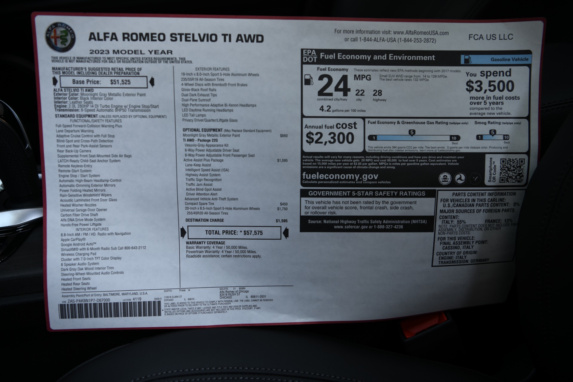 New 2023 Alfa Romeo Stelvio Ti | St. Petersburg, FL