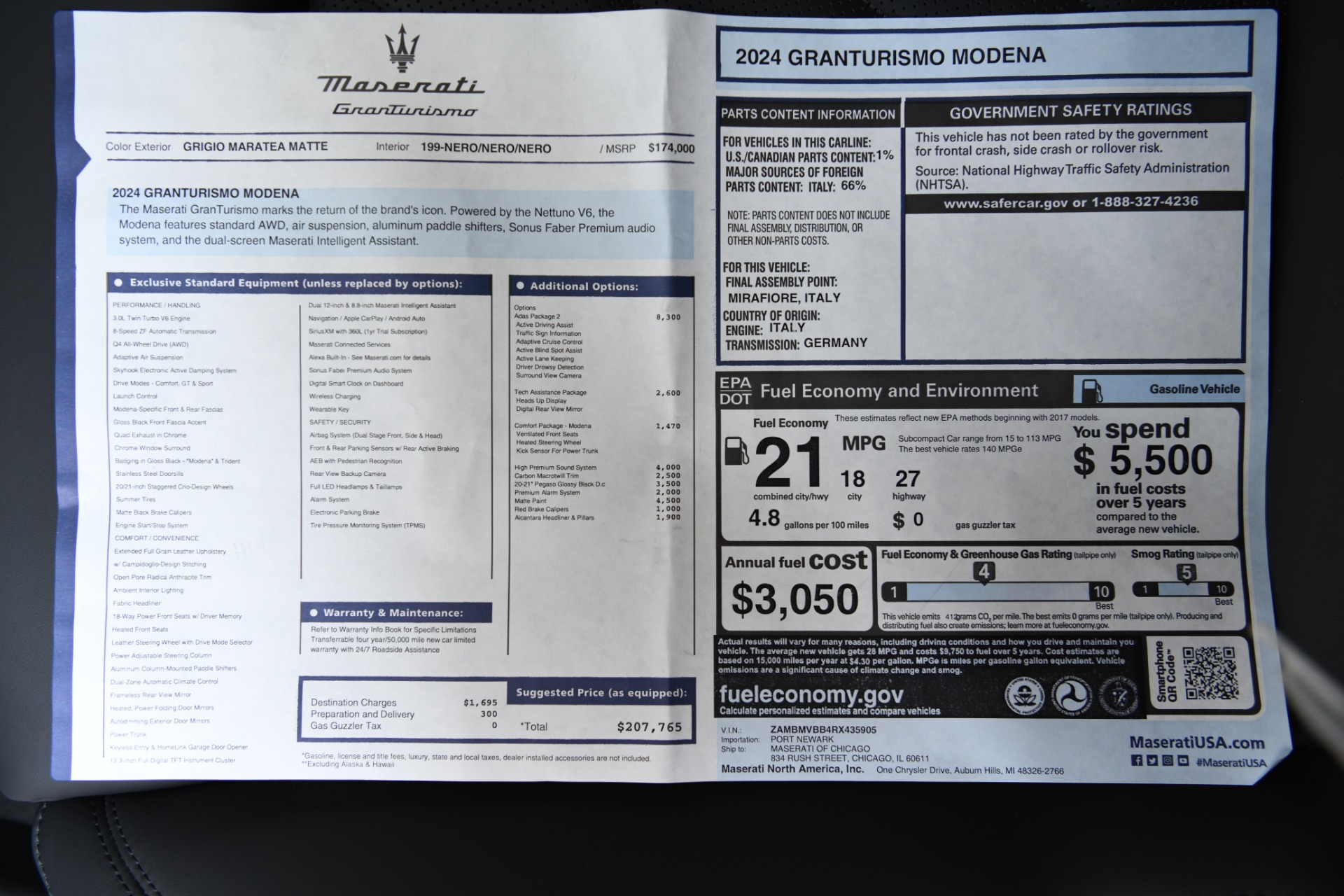 New 2024 Maserati GranTurismo Modena | St. Petersburg, FL