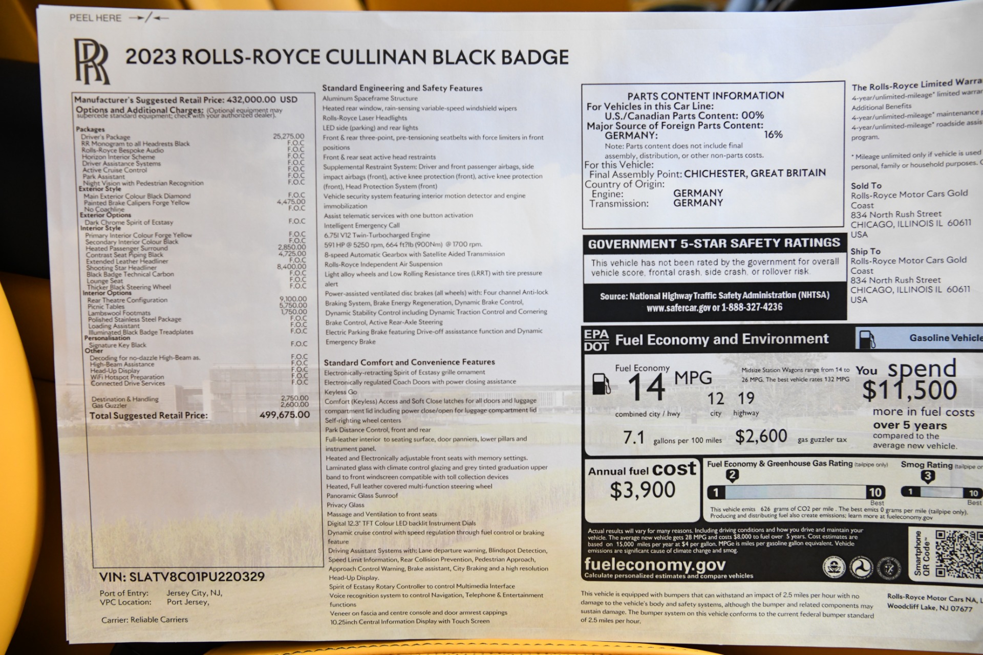 New 2023 Rolls-Royce Black Badge Cullinan | St. Petersburg, FL