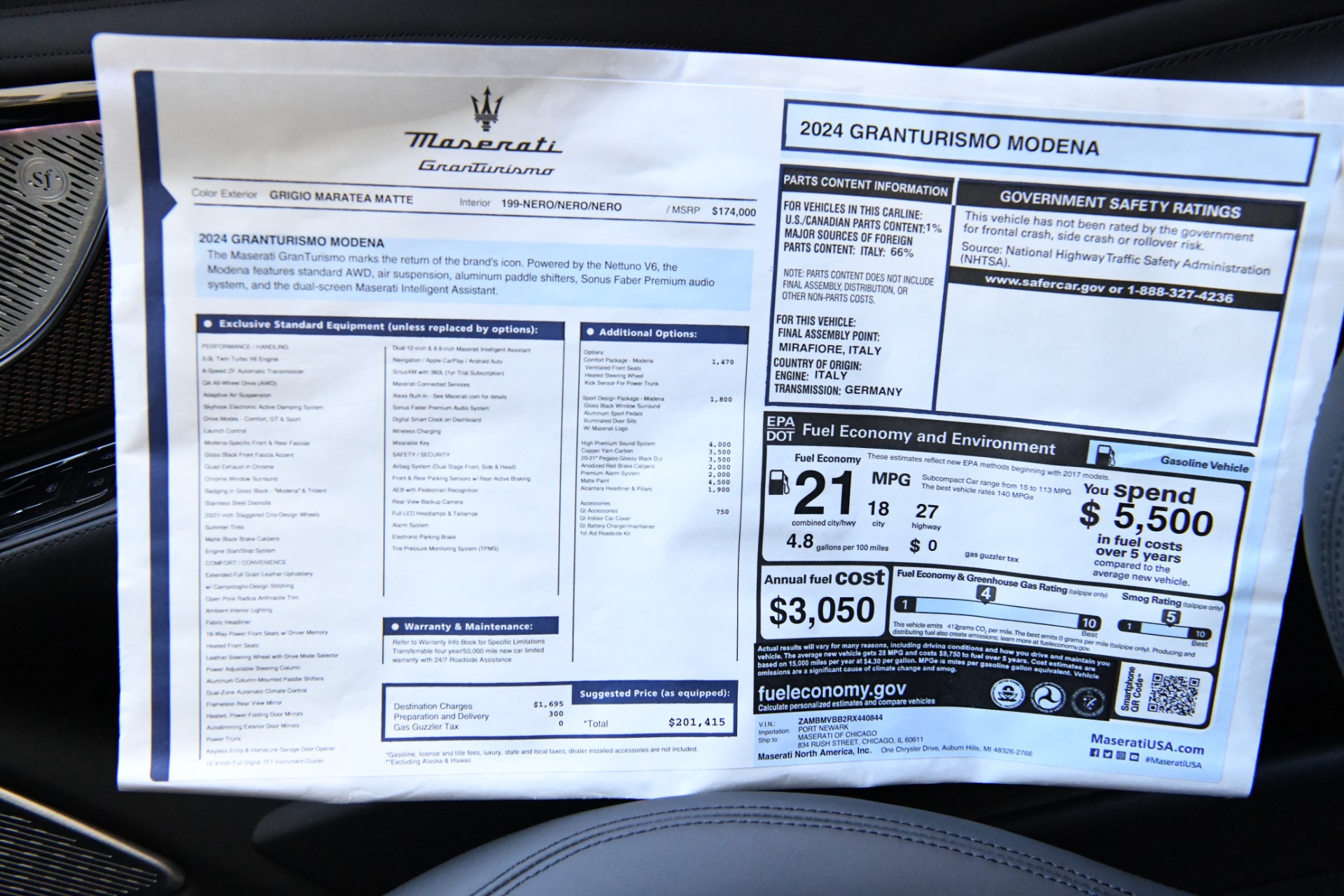 New 2024 Maserati GranTurismo Modena | St. Petersburg, FL