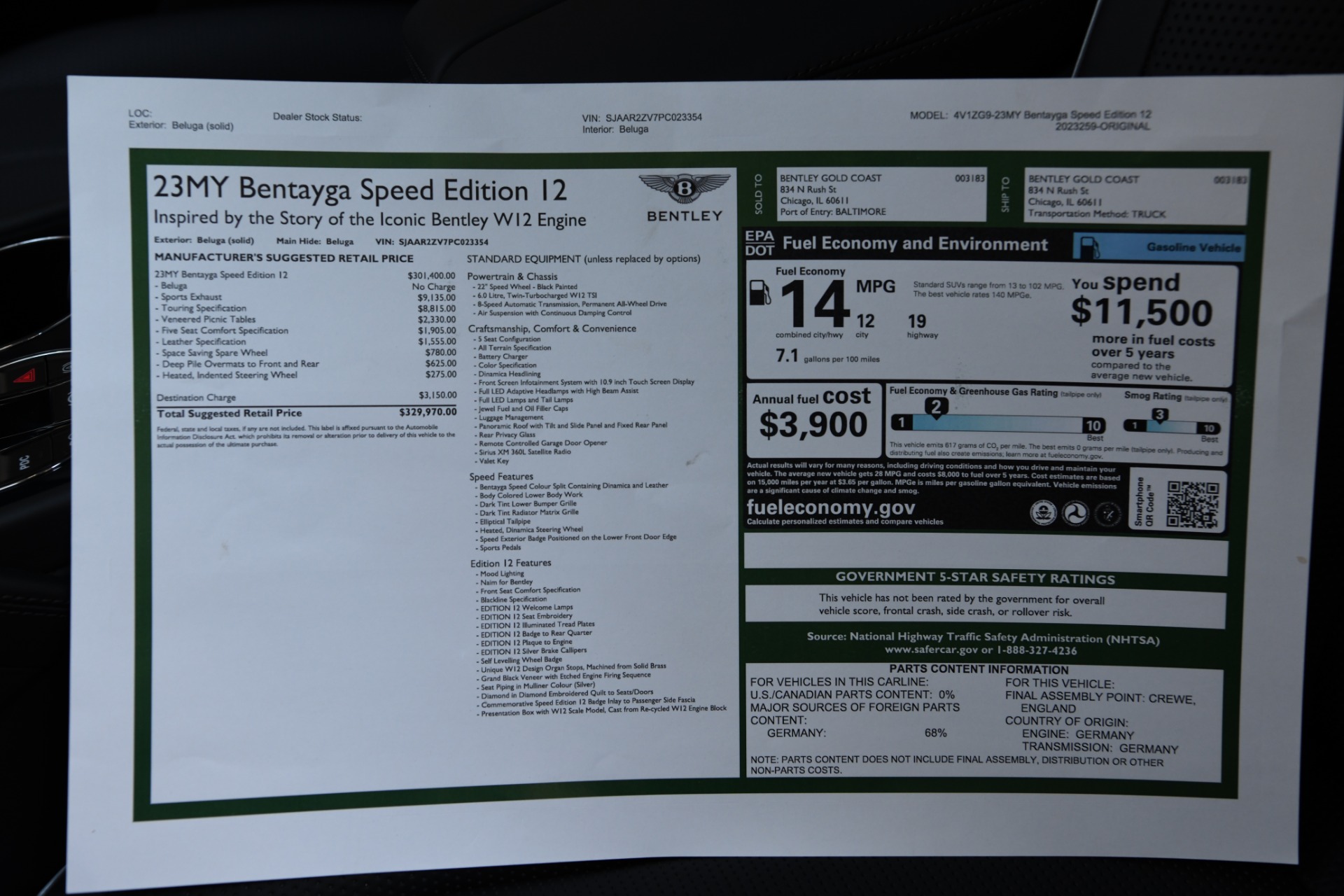New 2023 Bentley Bentayga Speed | St. Petersburg, FL