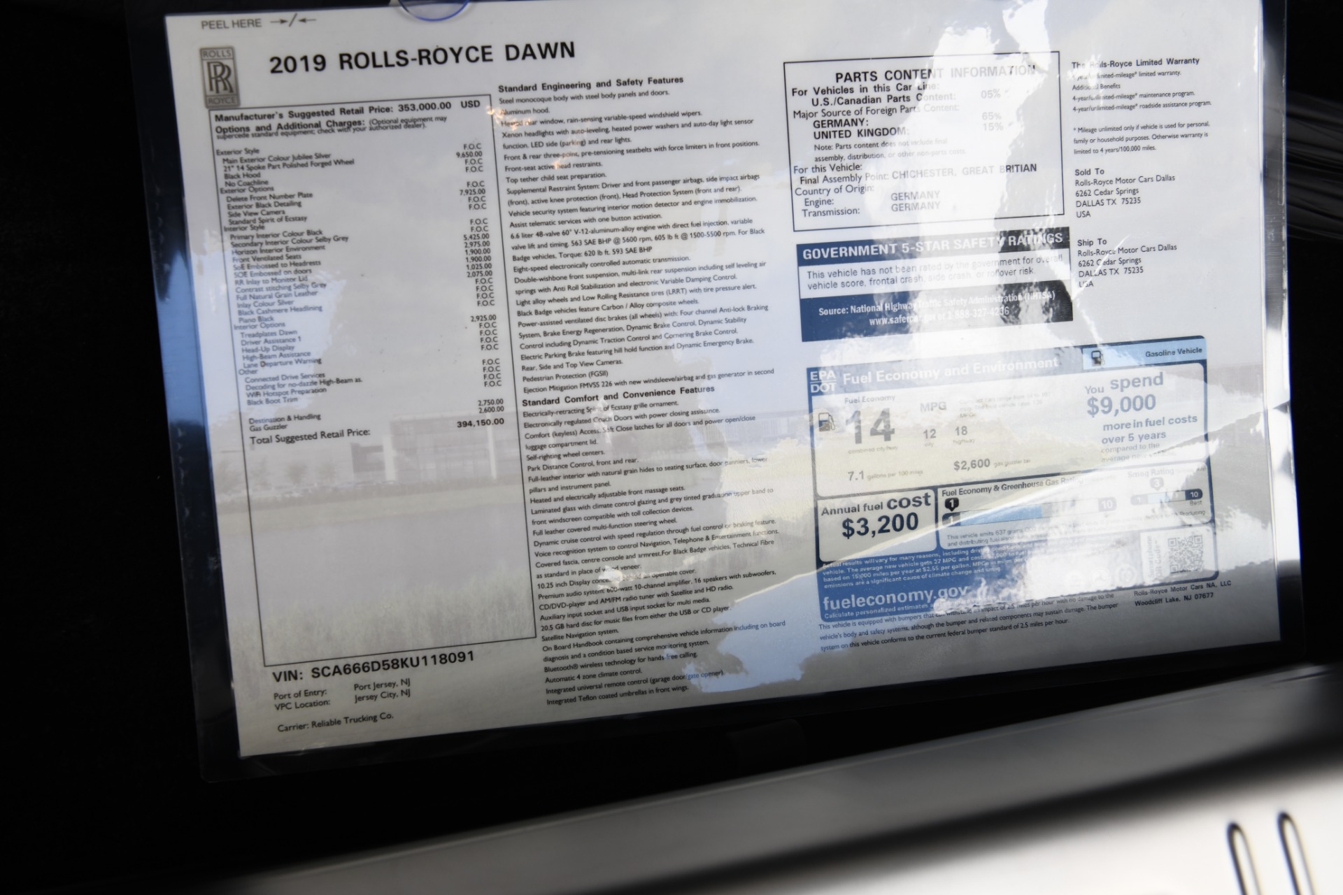 Used 2019 Rolls-Royce Dawn | St. Petersburg, FL