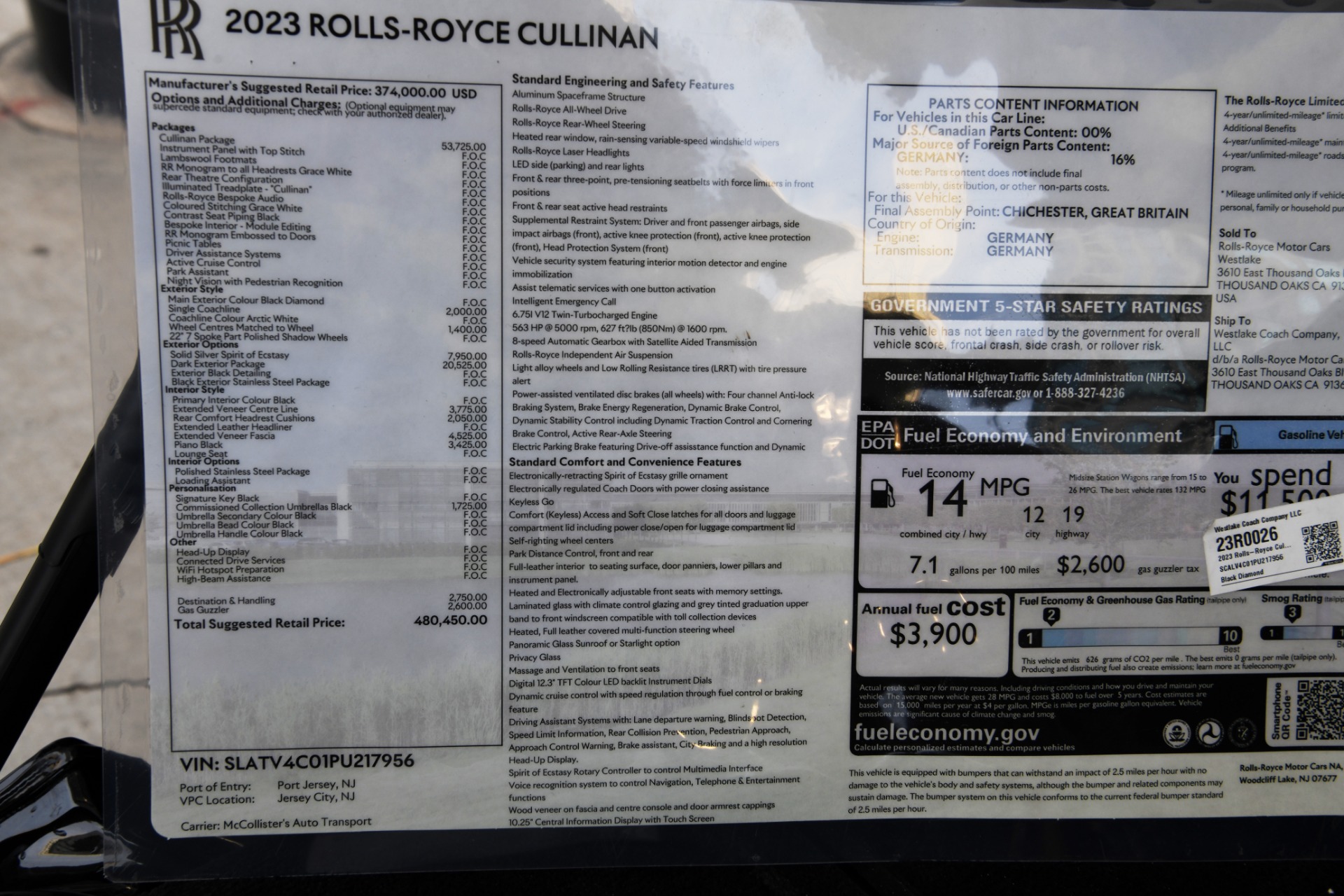 New 2023 Rolls-Royce Cullinan | St. Petersburg, FL