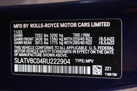 Used 2024 Rolls-Royce Black Badge Cullinan Blue Shadow | Chicago, IL