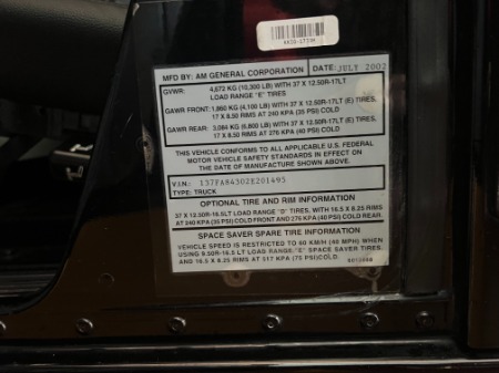 Used 2002 HUMMER H1 10th Anniv. Edition | Chicago, IL