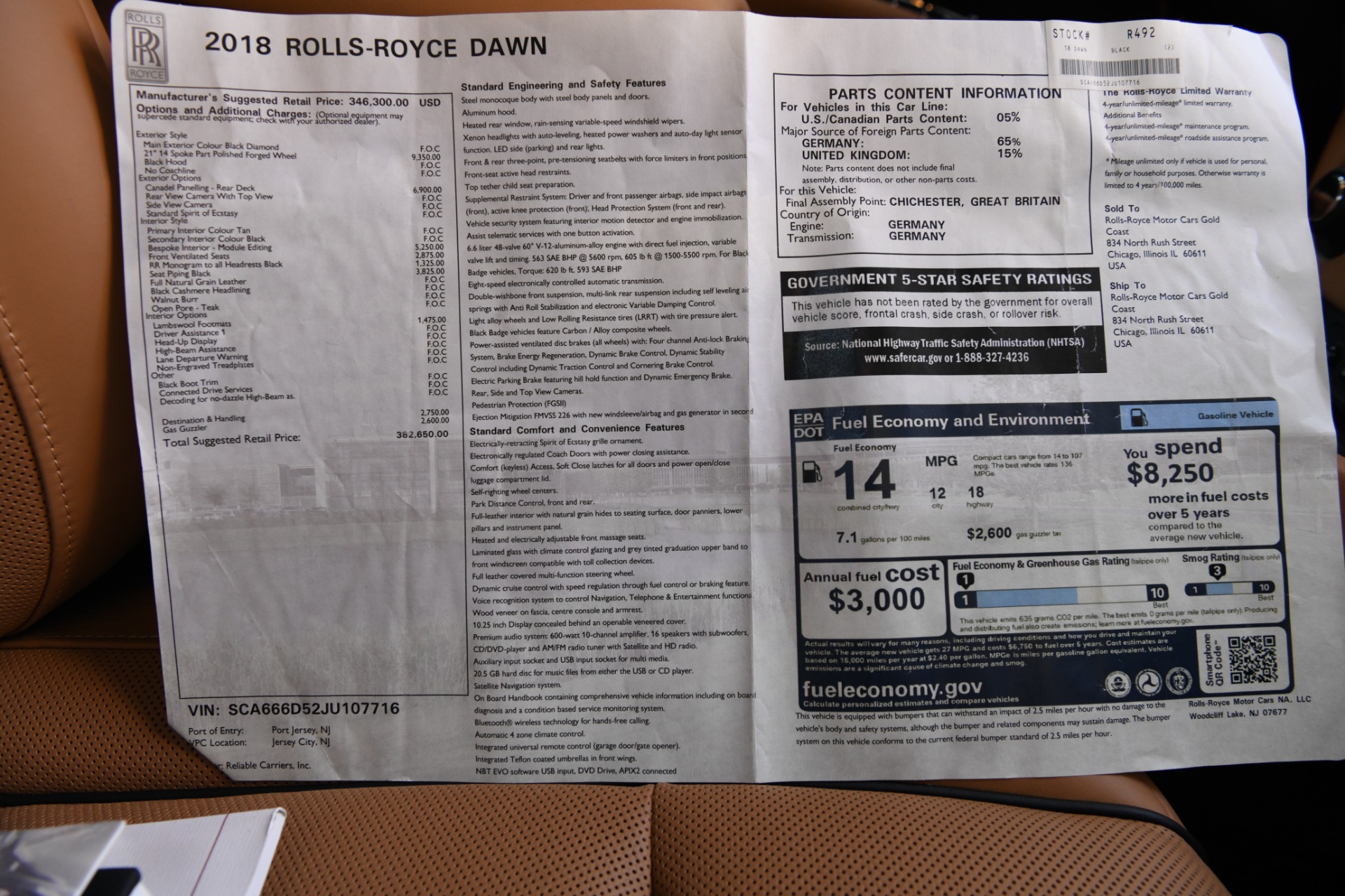 Used 2018 Rolls-Royce Dawn | St. Petersburg, FL