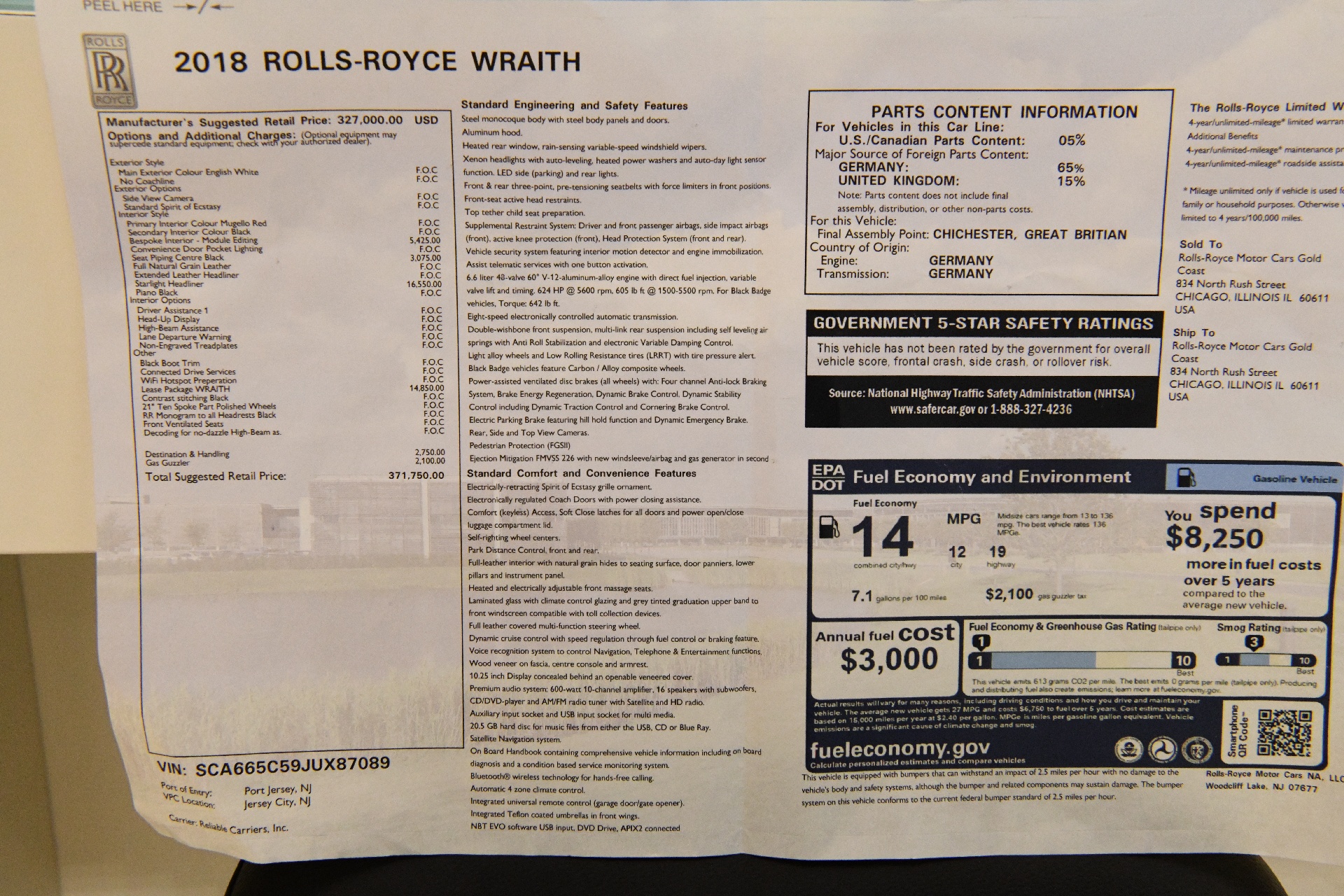 Used 2018 Rolls-Royce Wraith | St. Petersburg, FL