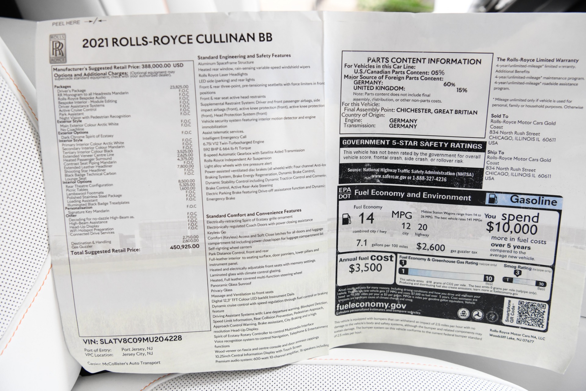 Used 2021 Rolls-Royce Black Badge Cullinan | St. Petersburg, FL