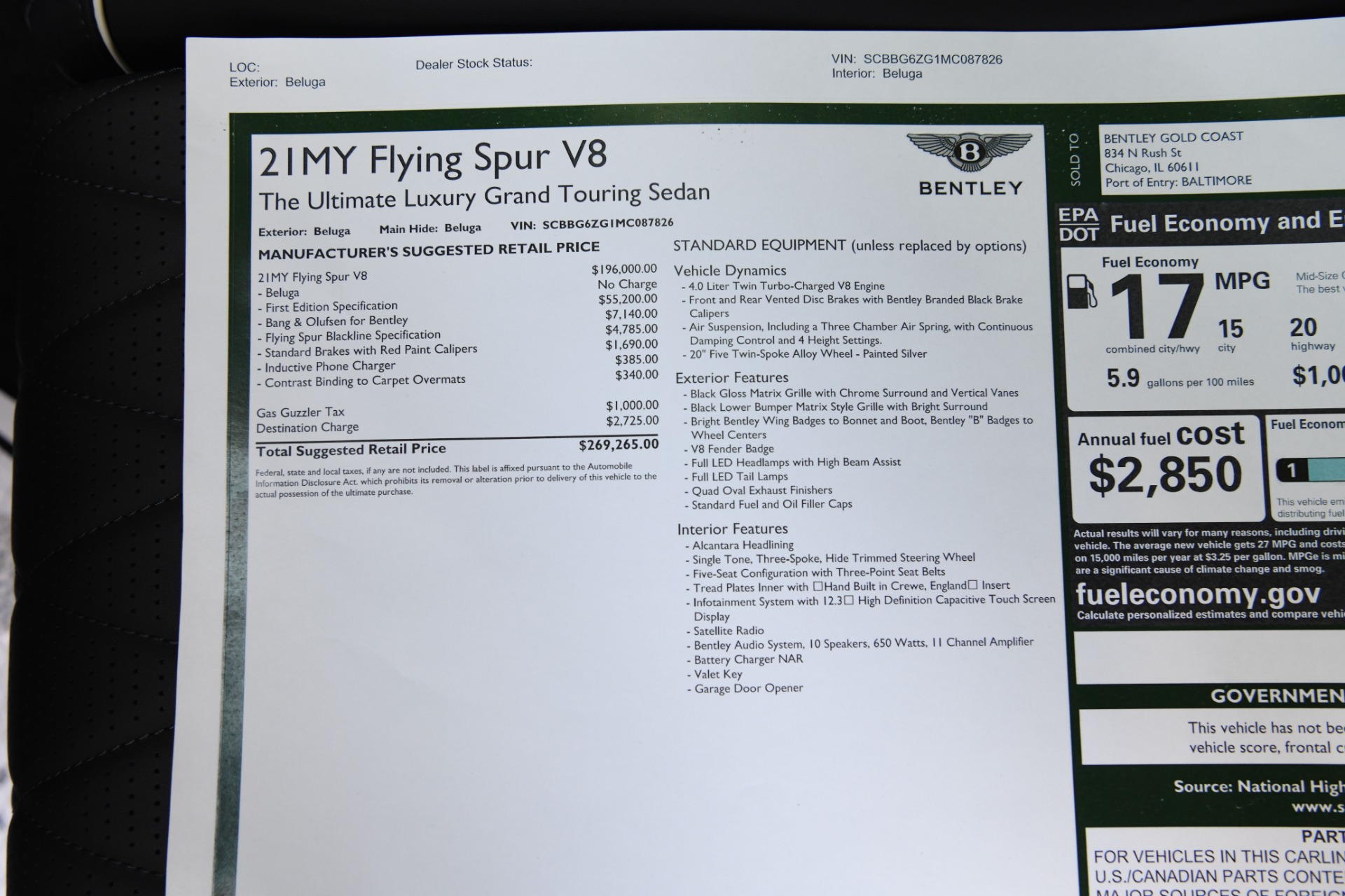Used 2021 Bentley FLYING SPUR V8 | St. Petersburg, FL