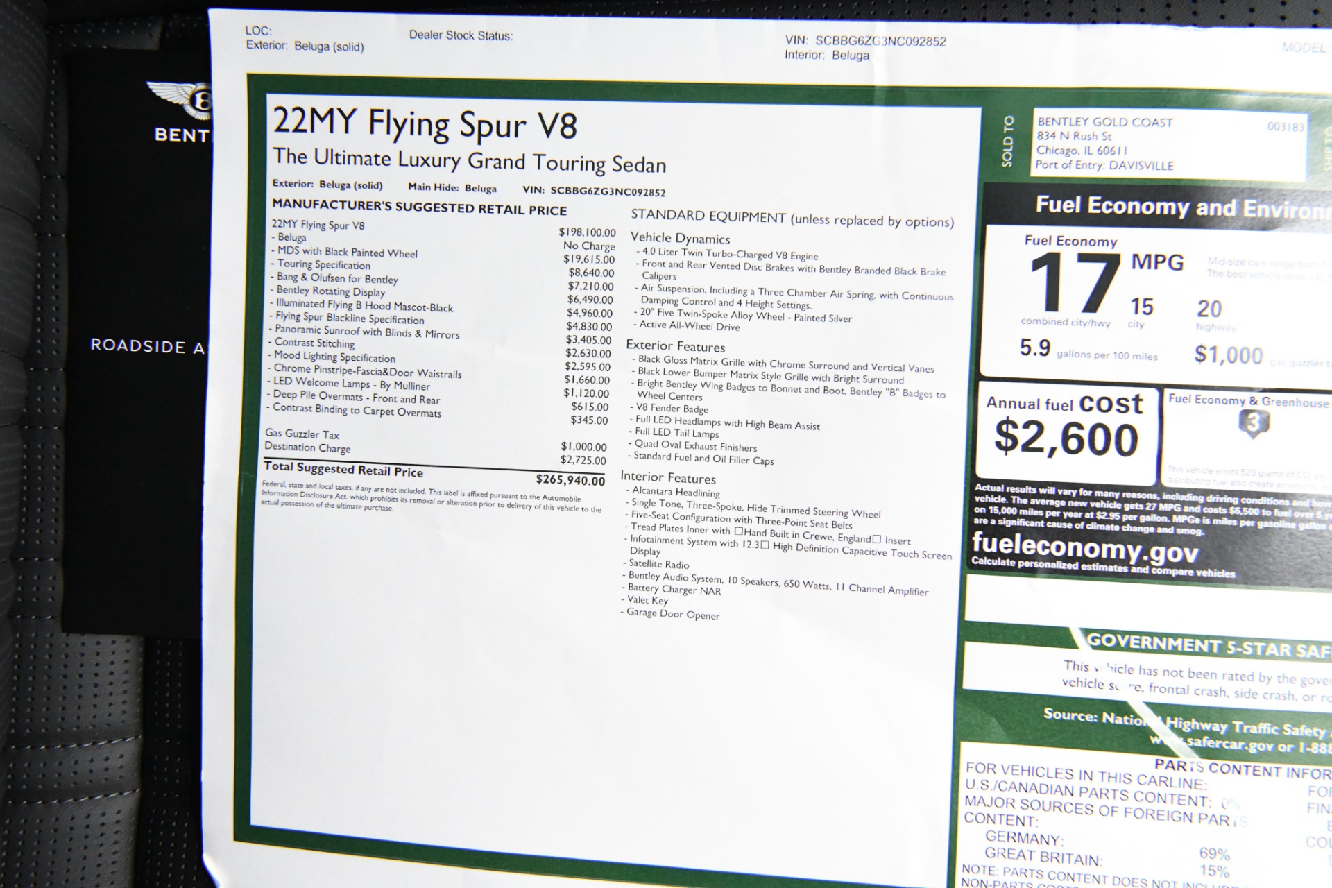 Used 2022 Bentley Flying Spur V8 | St. Petersburg, FL