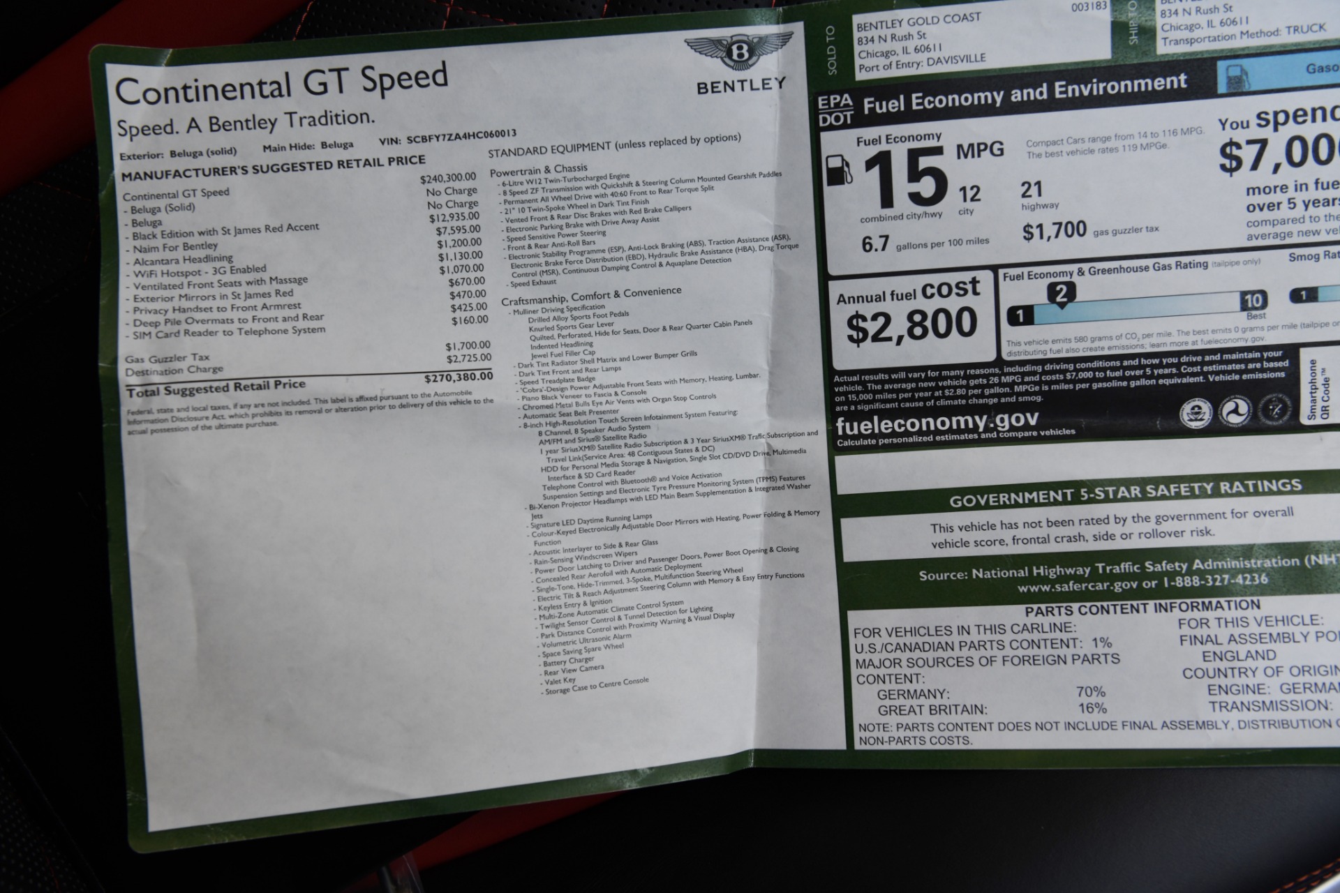 Used 2017 Bentley Continental GT GT Speed | St. Petersburg, FL