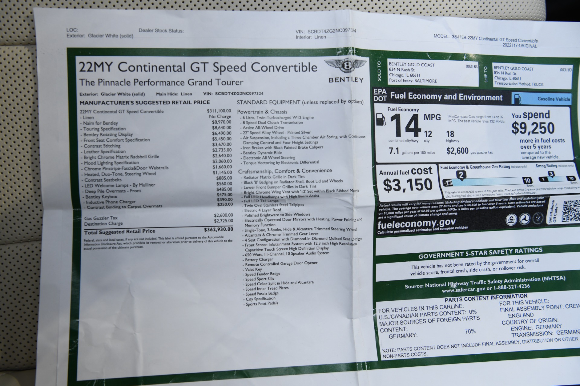 Used 2022 Bentley continental GTC Convertible GT Speed | St. Petersburg, FL
